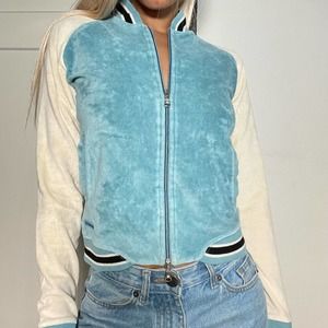 Vintage Y2K Champion Terry Cloth Track Jacket (XS-S)